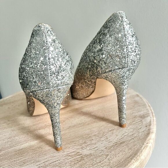 Marc Fisher Darreny Embellished Sparkly Glitter Pumps Heels in Gold NWOB - Picture 6 of 10